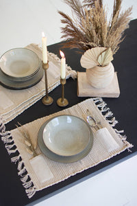 Natural Cotton Placemat with Pockets