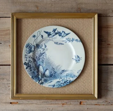 Blue & White Framed Plates