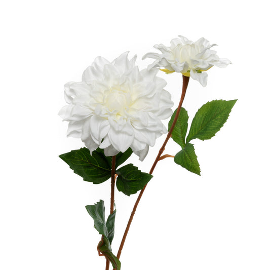 Real Touch Dahlia - White