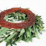 Seeded Eucalyptus and Olive Wreath