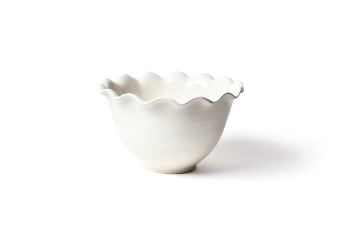 Signature White 9" Ruffle Bowl