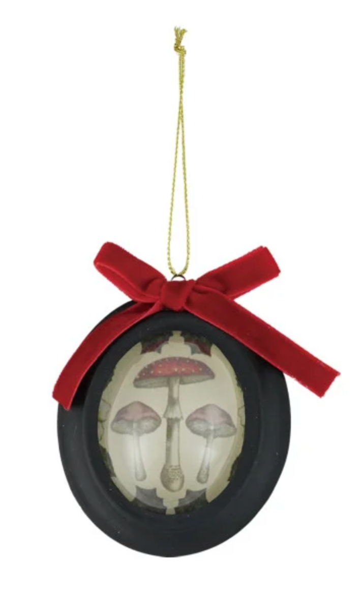 Framed Ornament with Seasonal Botanicals