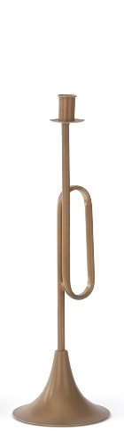 Gold Trumpet Taper Candleholders