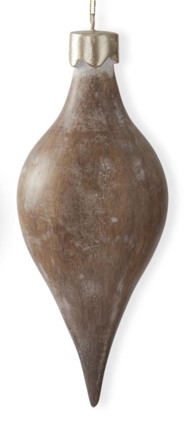 Assorted Brown Resin Wood Ornaments