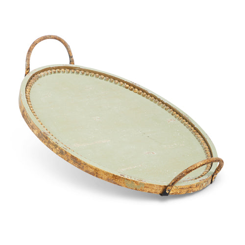 Antiqued Green Tray