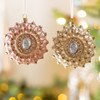 Gem and Glitter Brooch Glass Ornament