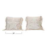 Blend Punch Hook Pillow with Tassels, 2 Styles