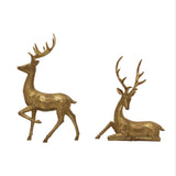 Resin Deer, Gold Finish, 2 Styles