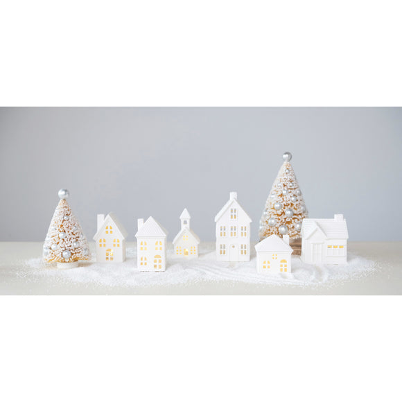 Stoneware Bisque Houses