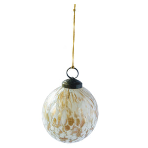 Recycled Confetti Glass Ball Ornament