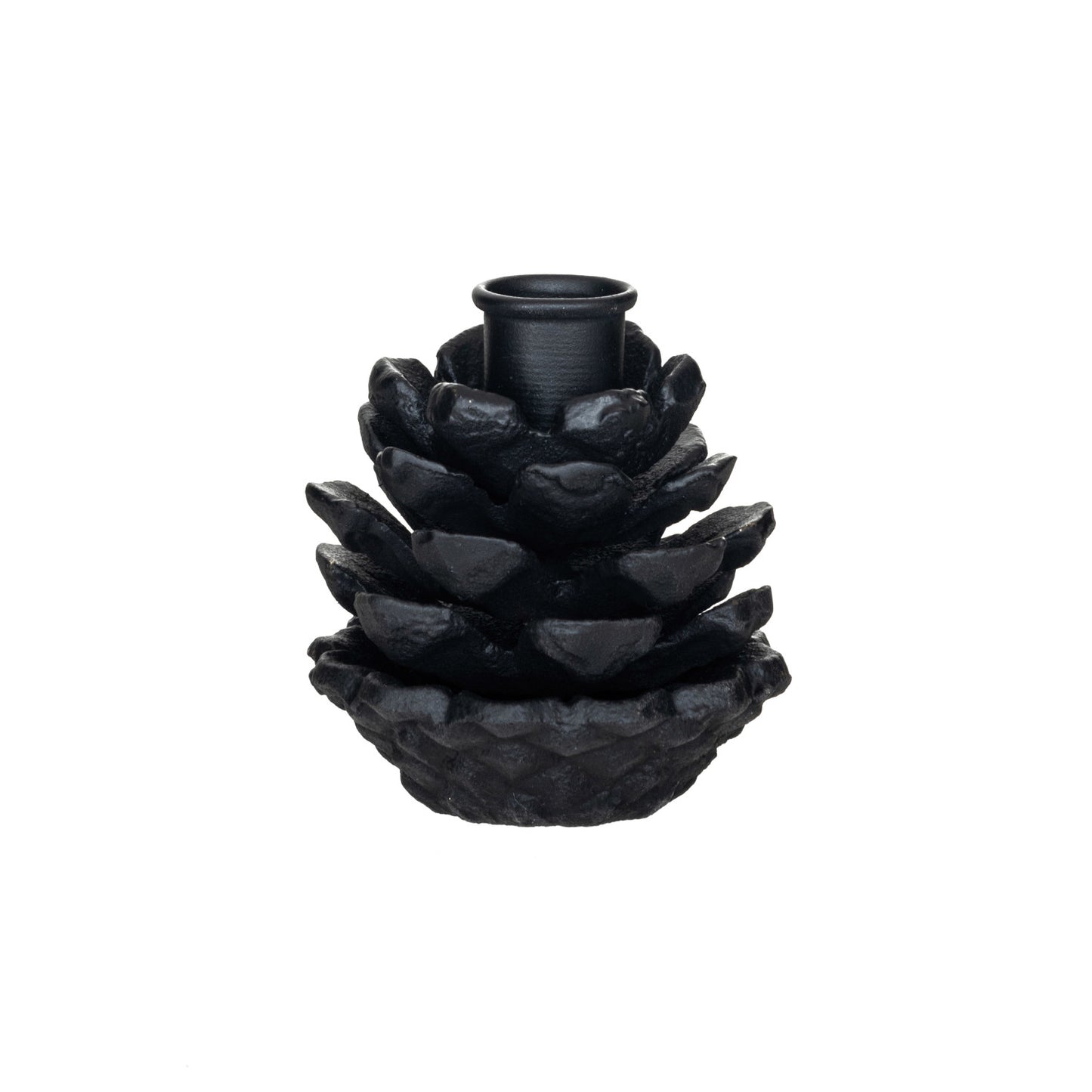 Cast Iron Pinecone Shaped Taper Holder