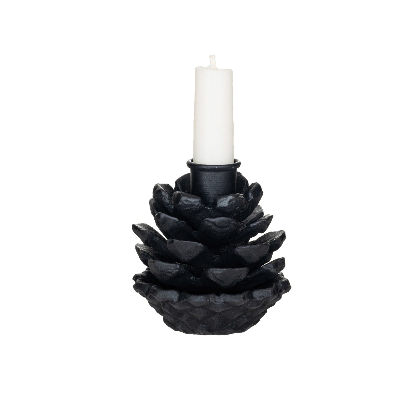 Cast Iron Pinecone Shaped Taper Holder