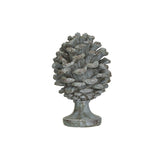 Resin Pinecone Finial, Verdigris Finish