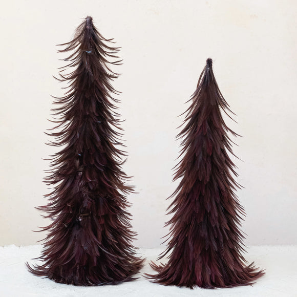 Feather Trees, Burgundy