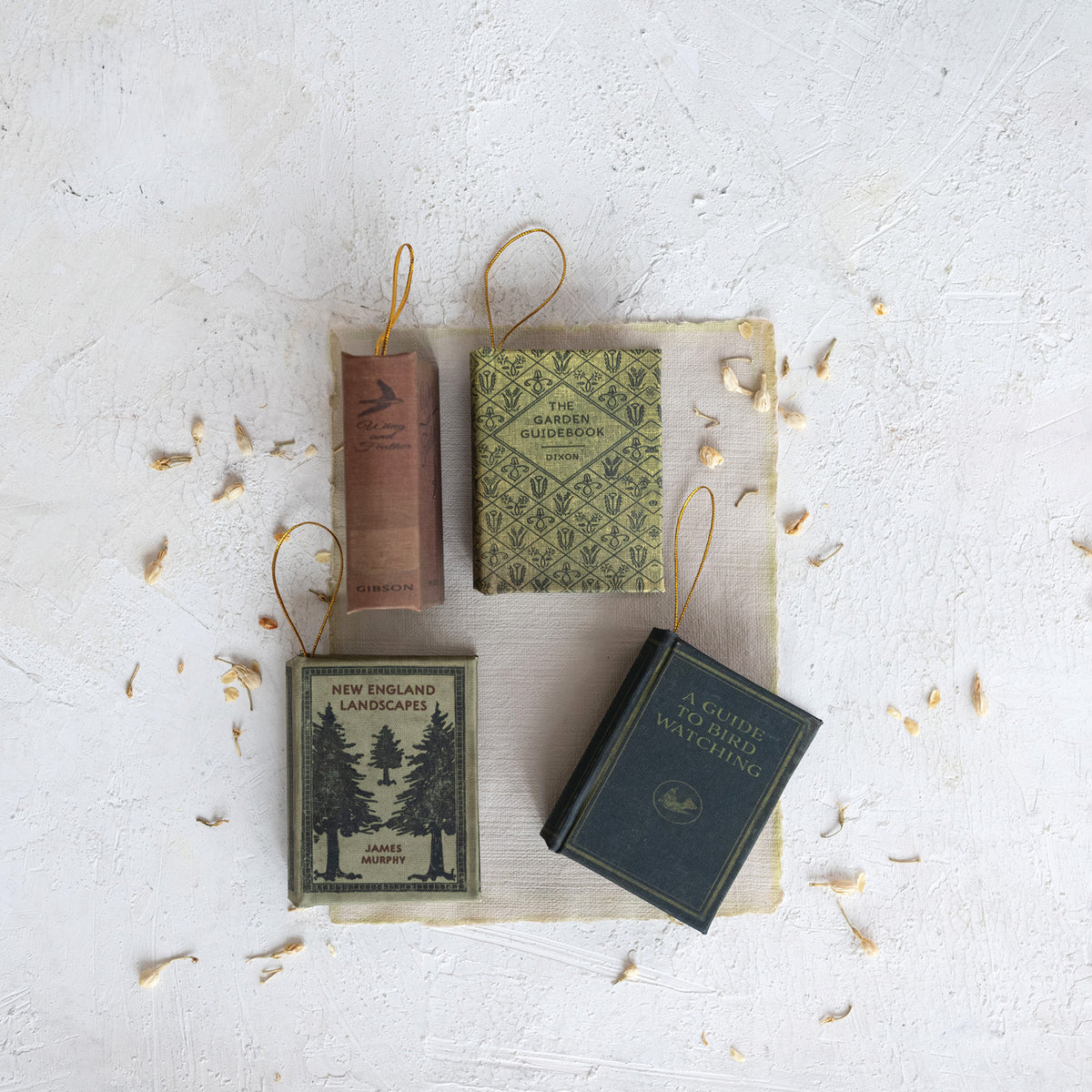 Fabric Book Ornament