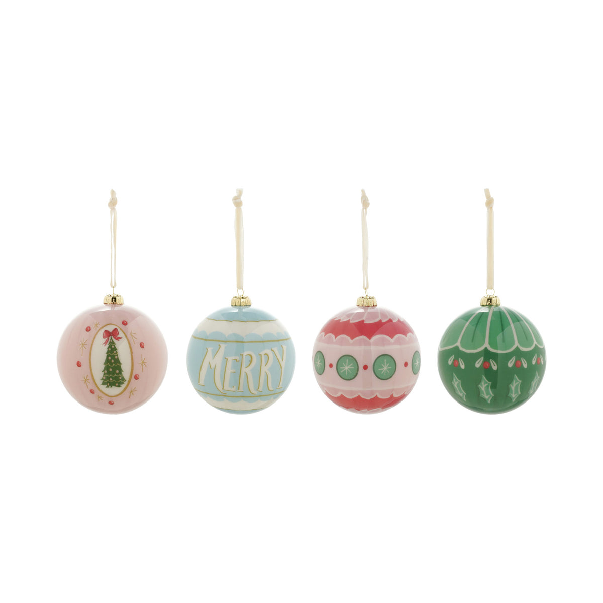 Christmas Decoupage Ball Ornament