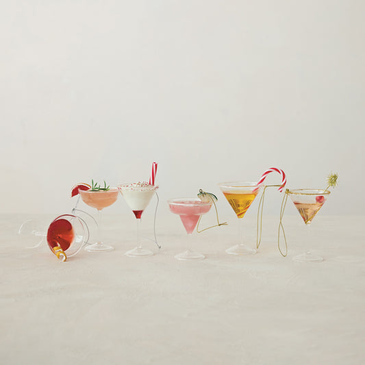 Glass Cocktail Ornament