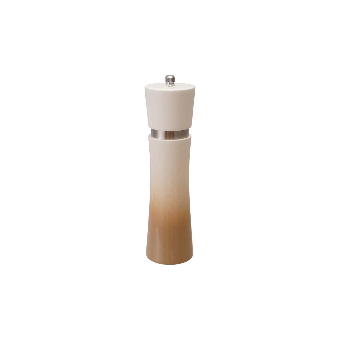 Rubberwood Salt/Pepper Mill, Cream & Tan Color Ombre