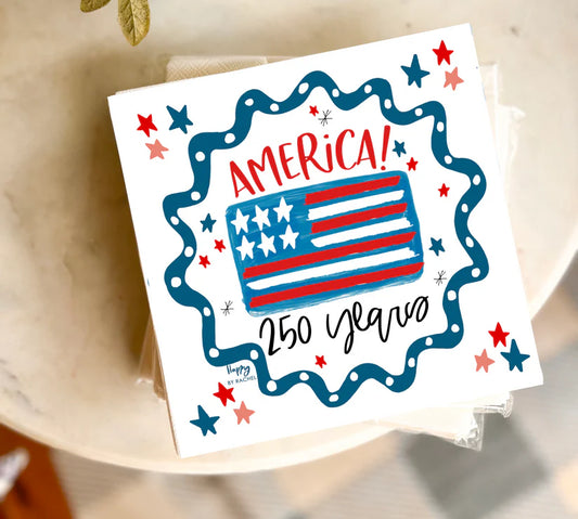 America 250 Flag Cocktail Napkins