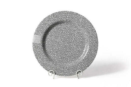 Black Small Dot Big Entertaining Round Platter