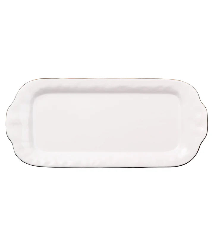 Cantaria White Rectangle Tray