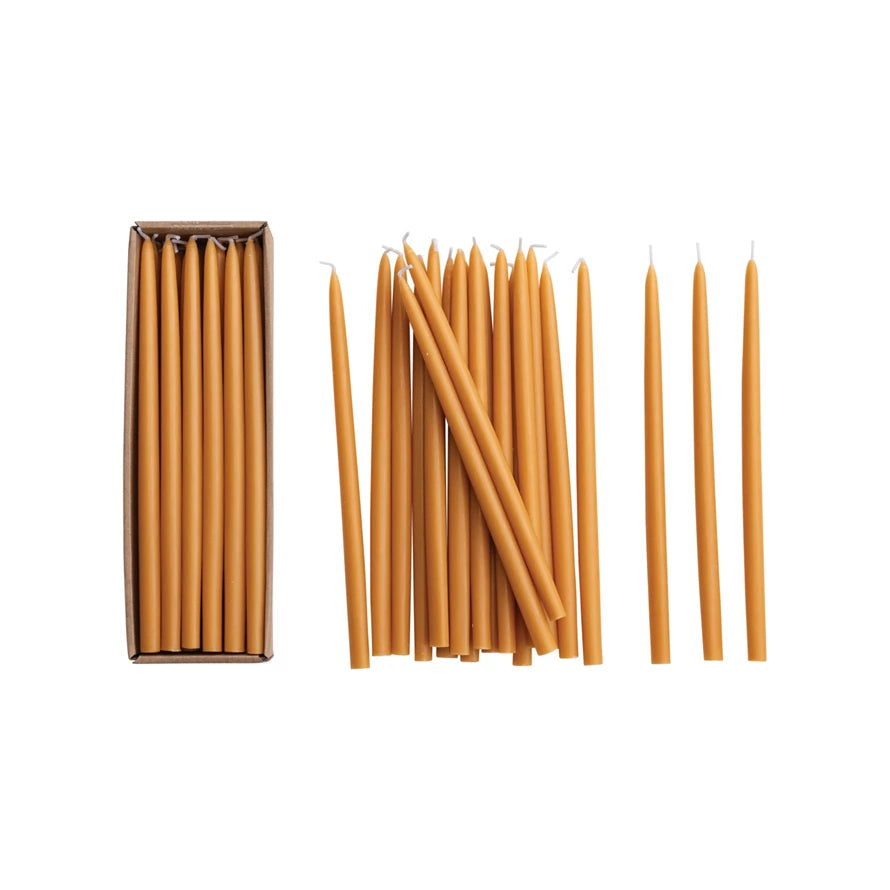 Unscented Thin Taper Candles in Box, Set of 24