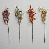 31-1/2"H Faux Leaf Pick, 4 Colors