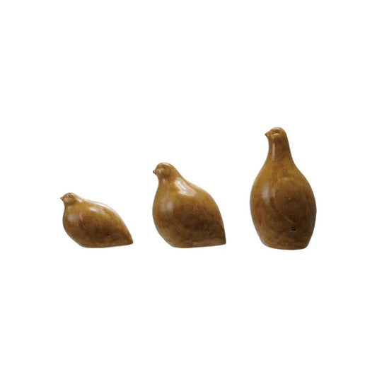 Terra Cotta Quail Birds