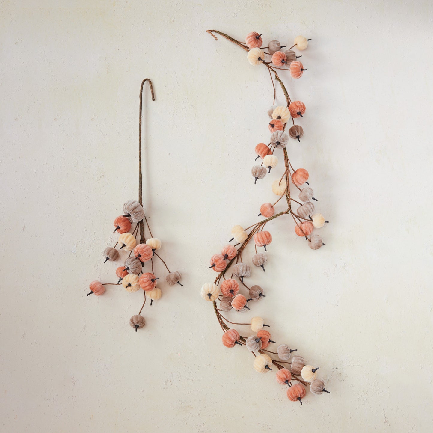 Velvet Pumpkin Garland