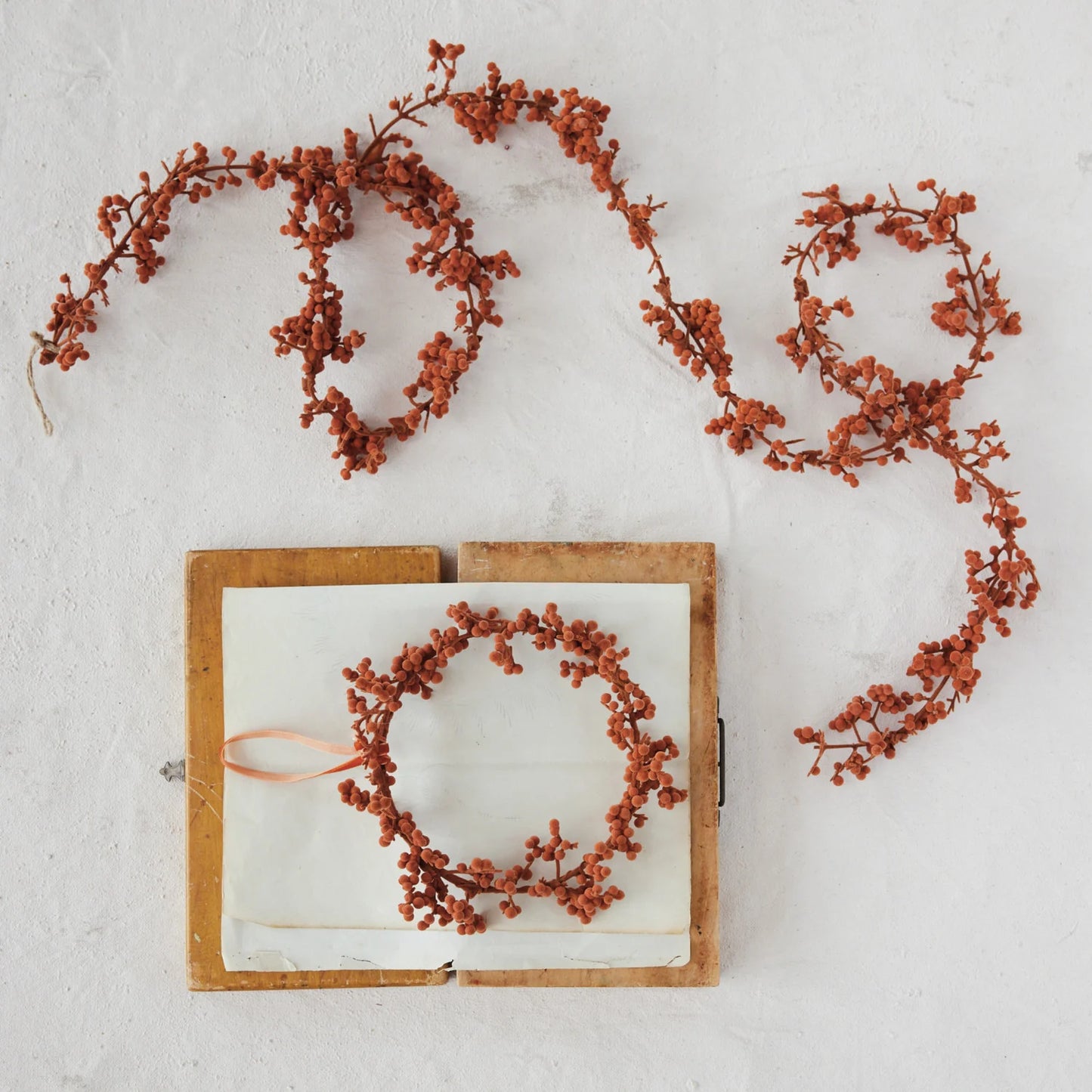 Flocked Foam Ball Garland