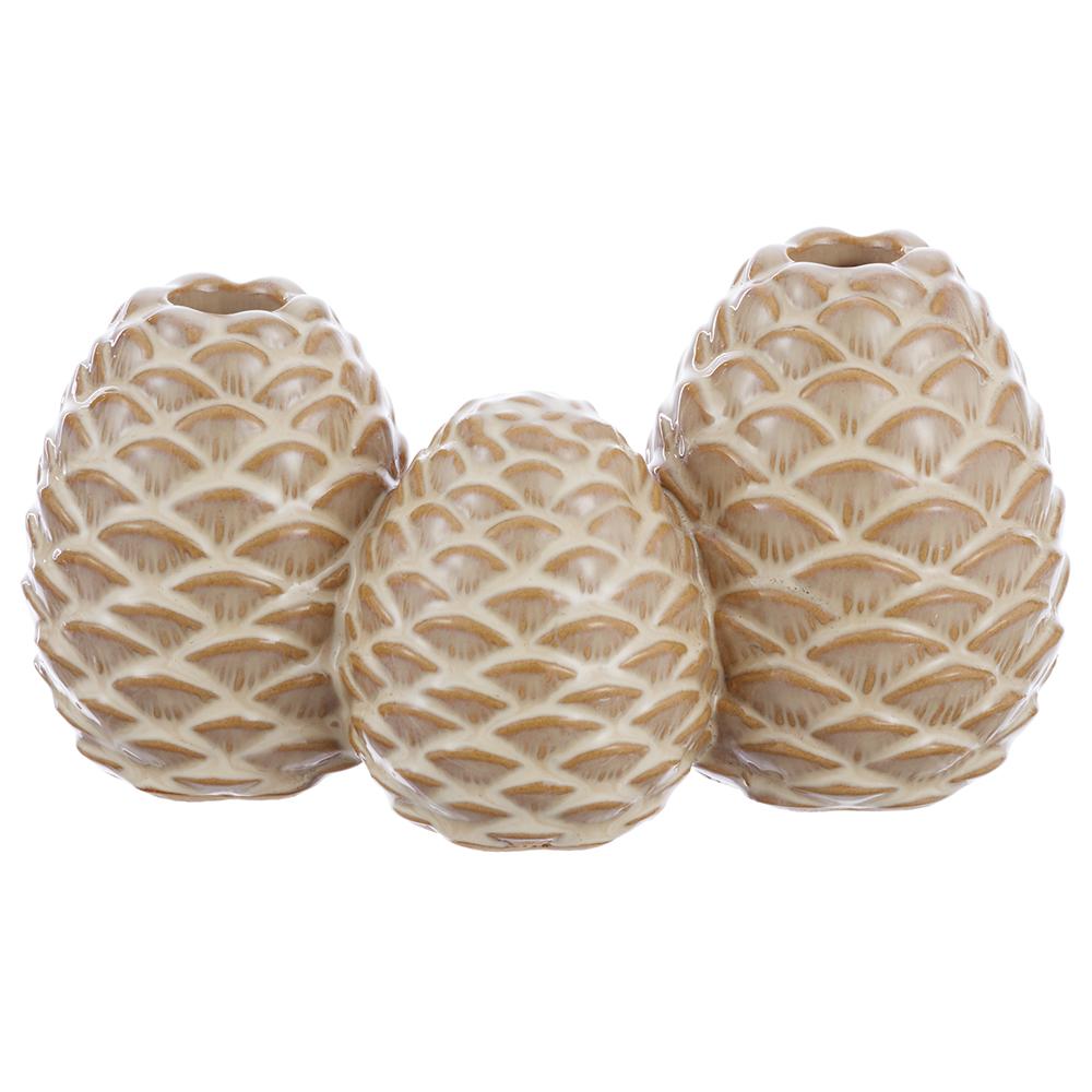 Ceramic Pine Cone Taper Holder