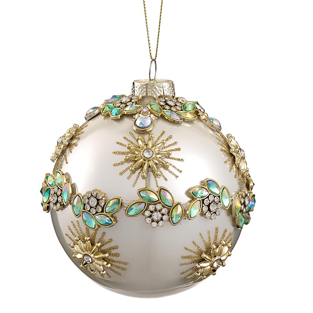 Diamond Glass Ball Ornament