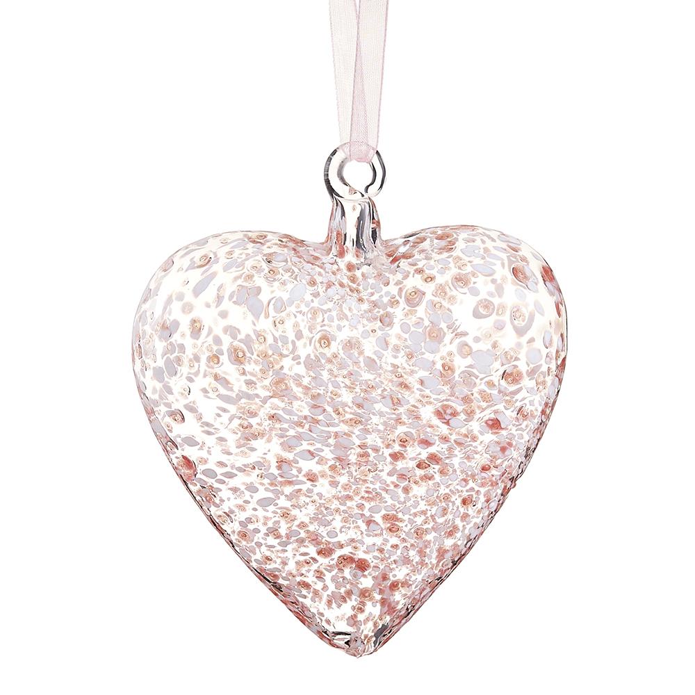 Glass Heart Ornament