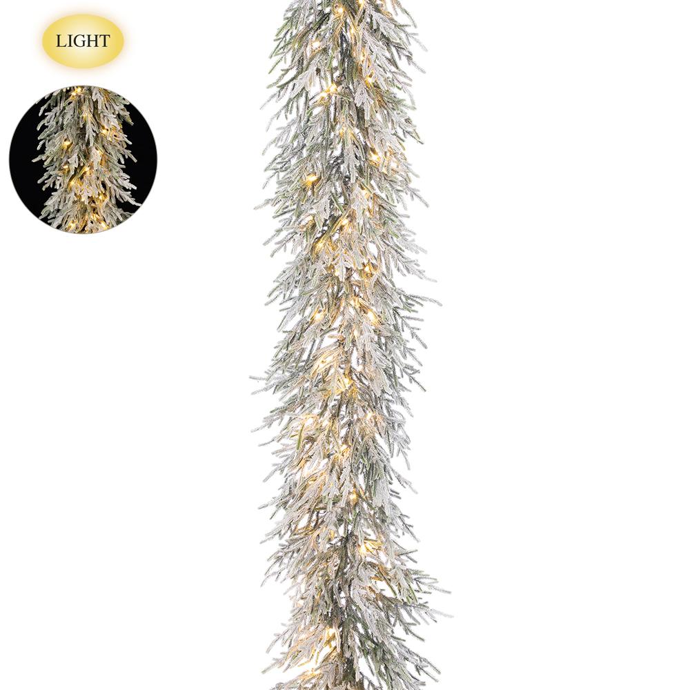 Snowed Willow Pine Garland
