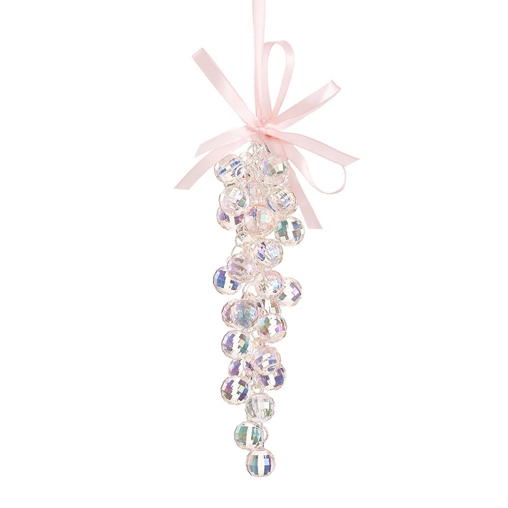 Beaded Grape Cluster Ornament