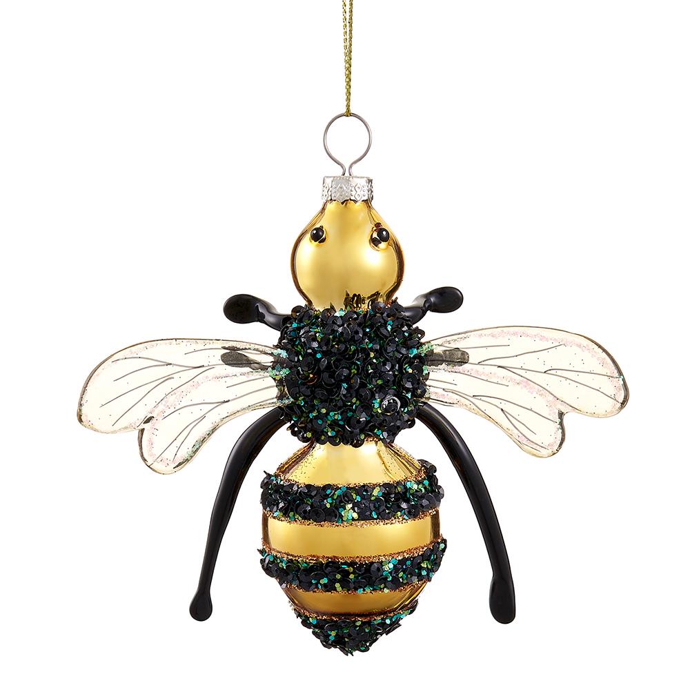 Glass Bee Ornament