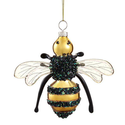 Glass Bee Ornament
