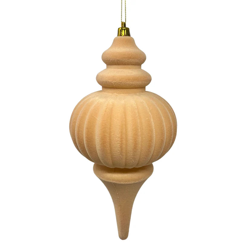 Plastic Flocked Final Ornament- 10"