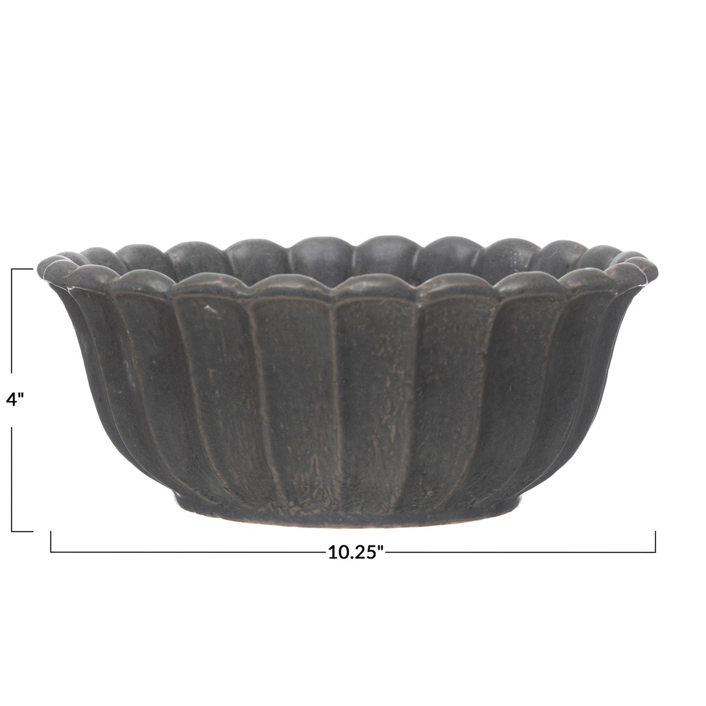 Stoneware Flower Shaped Bowl