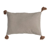 Cotton Slub Printed Lumbar Pillow
