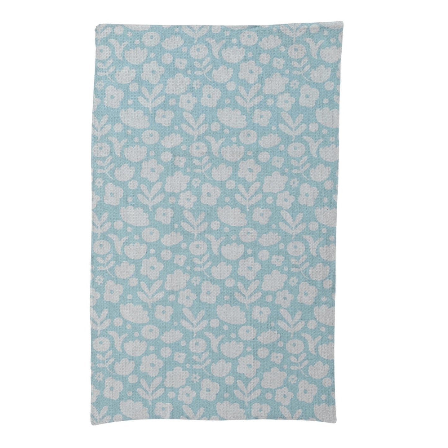 Printed Recycled Microfibre Tea Towel w/ Floral Pattern