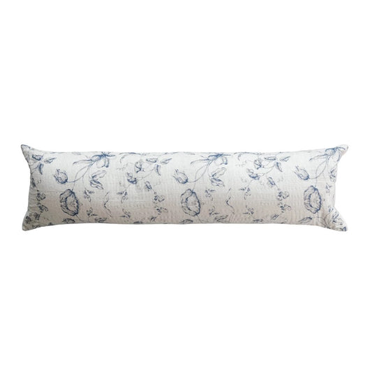 Cotton & Linen Printed Lumbar Pillow