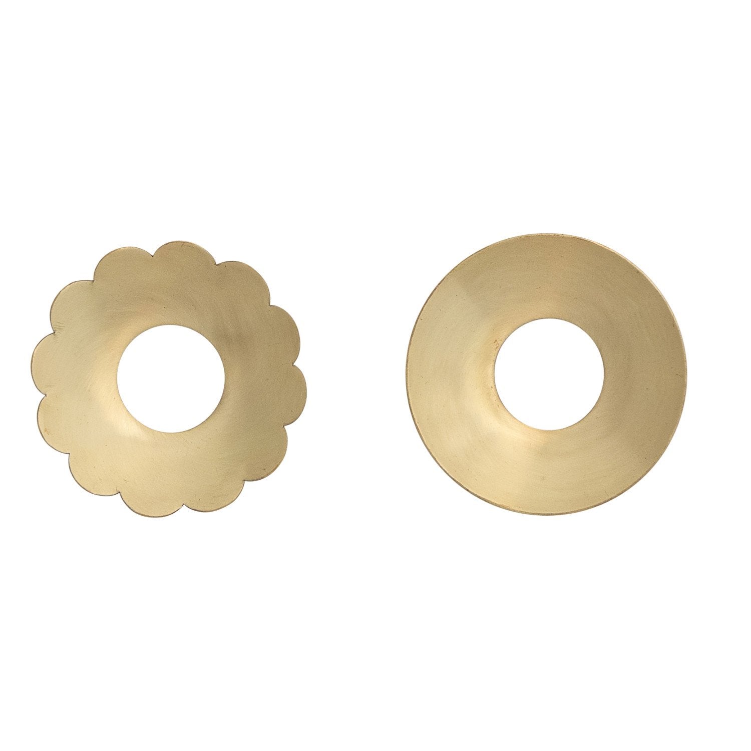 Brass Candle Bobeche, 2 Styles (Fits Standard Sized Taper)