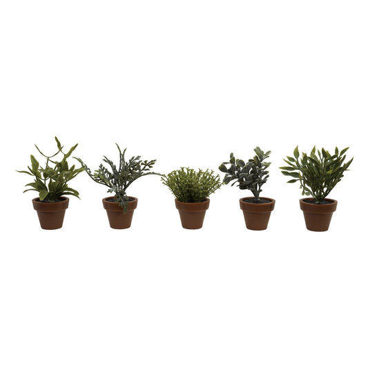 Faux Plant in Plastic Pot, 5 Styles