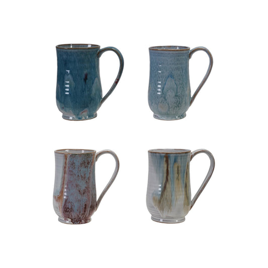 20 oz. Stoneware Mug, 4 Colors (Each One Will Vary)