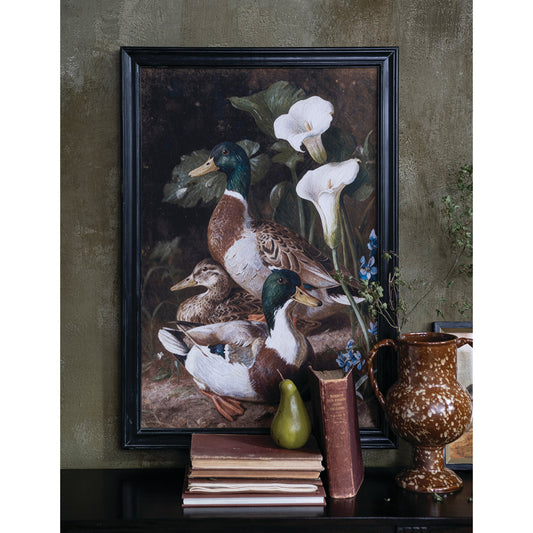 Wood Frame Mallard Vintage Reproduction Wall Decor