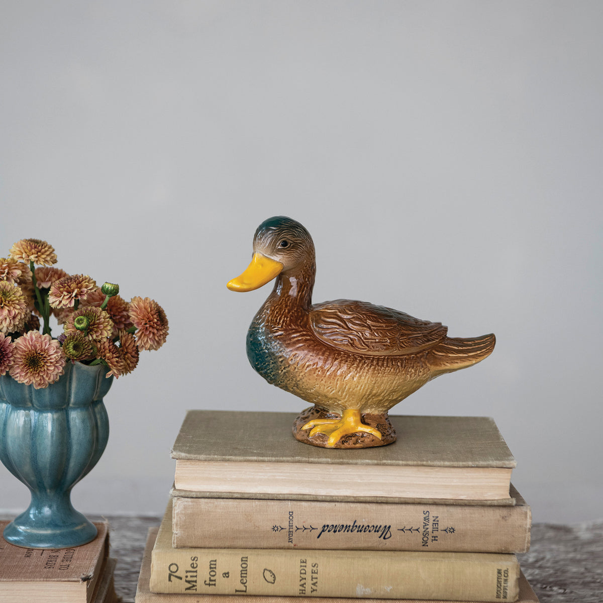 Hand Painted Stoneware Mallard