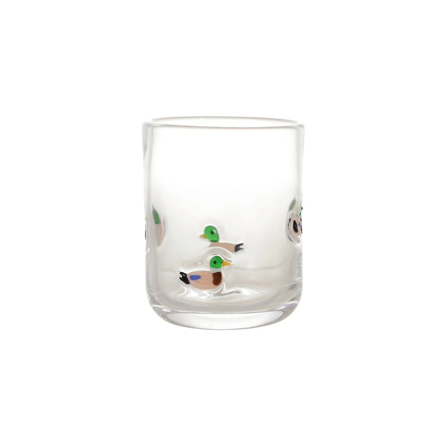 Mallard Embedded Drinking Glass,
