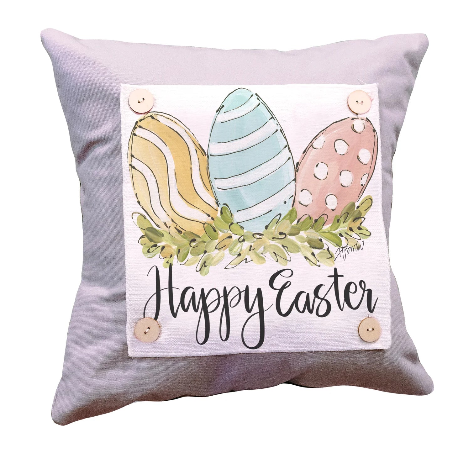 Easter Egg Haul Pillow Swap- Square Pillow