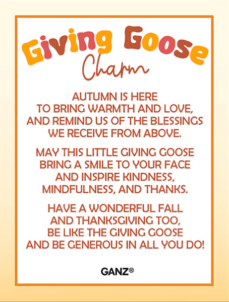 The Giving Goose Charm